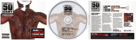 50 Cent's 21 Questions CD Cover